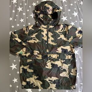 Boys Camouflage Windbreaker Pocket Coat